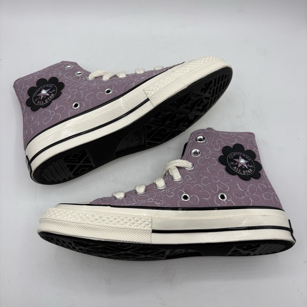Converse Chuck 70 Gradient Flowers Hi‎ Top Sneakers Orchid Dust/Egret/Black Sz 6 - Picture 5 of 10